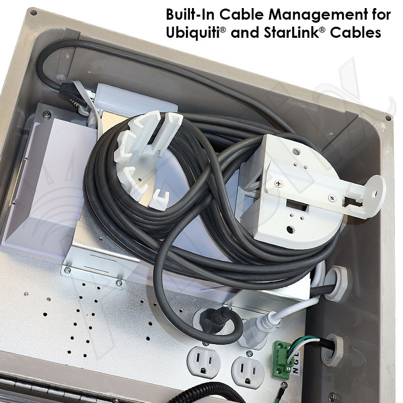 Altelix Fiberglass Weatherproof Starlink® / Ubiquiti® Mesh Access