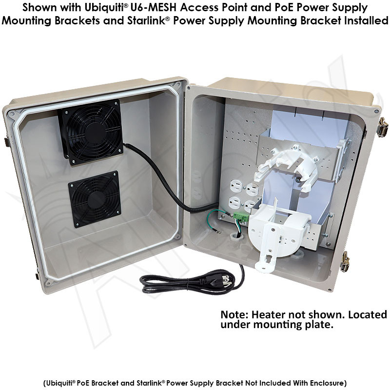 Altelix Fiberglass Weatherproof Starlink® / Ubiquiti® Mesh Access