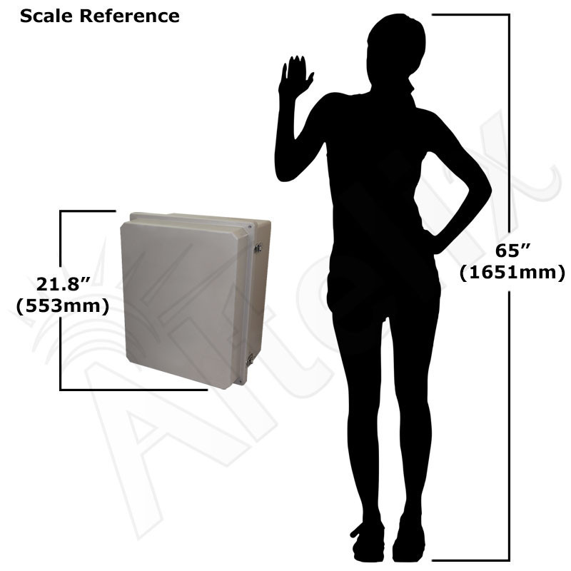 Altelix 20x16x12 Fiberglass Weatherproof NEMA 4X Enclosure - Altelix