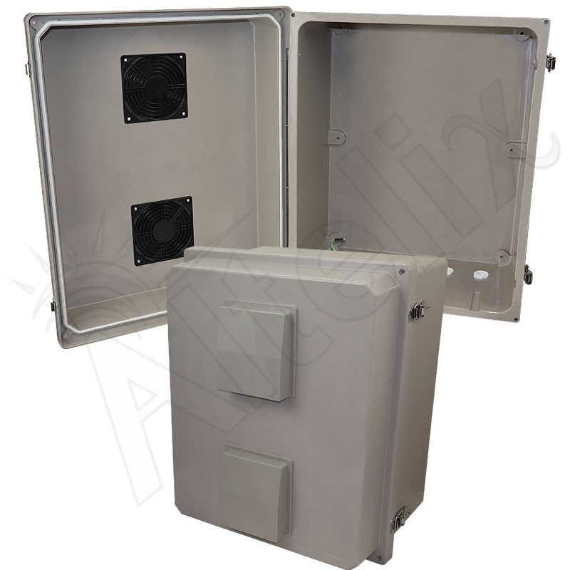 Altelix 20x16x12 Fiberglass Weatherproof Vented NEMA Enclosure