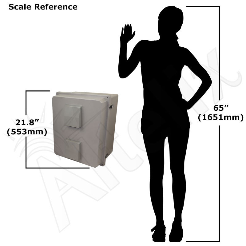 Altelix 20x16x12 Fiberglass Weatherproof Vented NEMA Enclosure