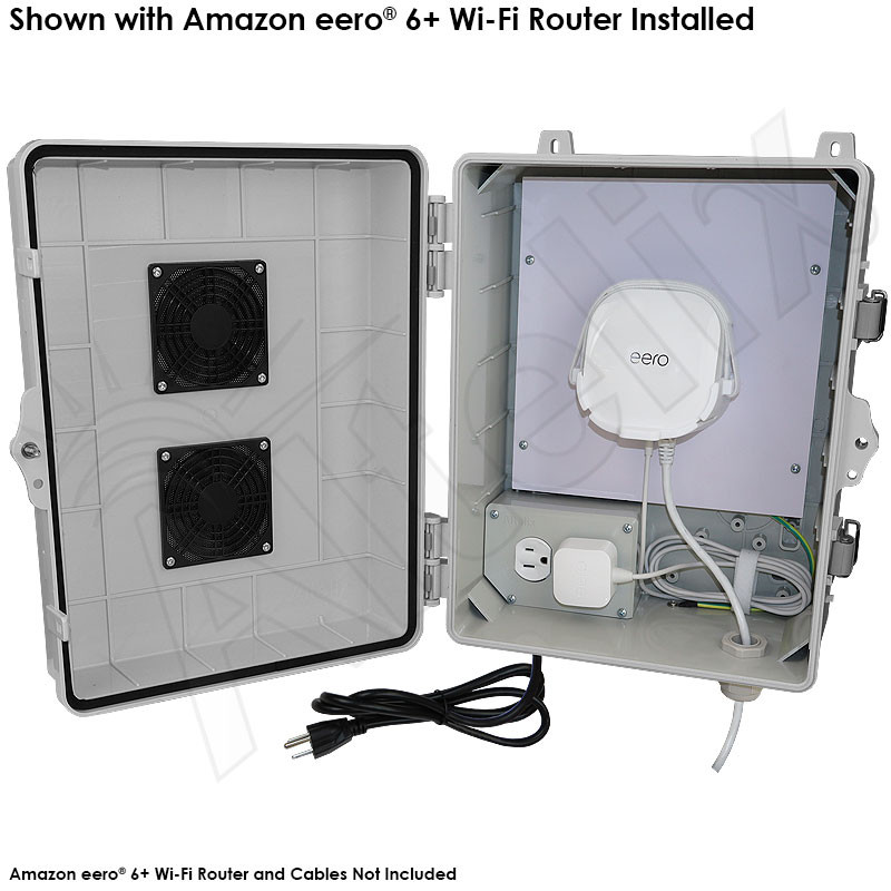 Altelix Weatherproof Vented WiFi Enclosure for Amazon eero® 6+