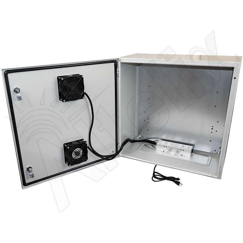 Altelix 24x24x12 Steel Weatherproof NEMA Enclosure with Dual Door