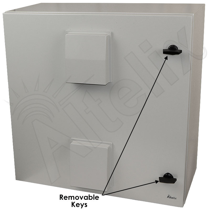 Altelix 24x24x12 Steel Weatherproof NEMA Enclosure with Dual Door