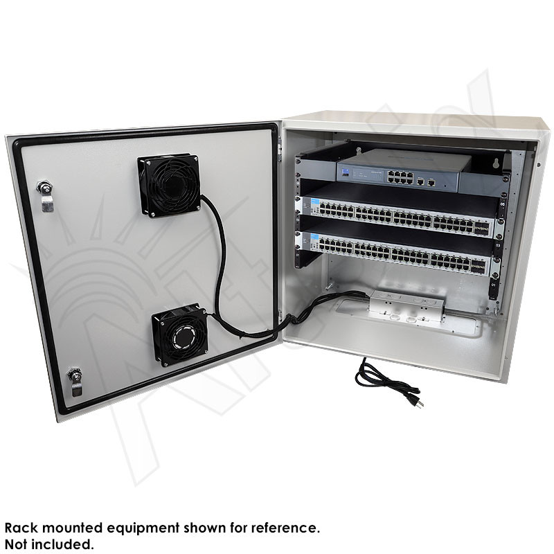Altelix 24x24x16 Steel Weatherproof NEMA Enclosure with 19