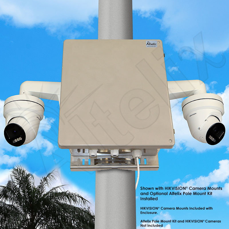 Altelix NEMA 4X Fiberglass Weatherproof Camera Security Cabinet