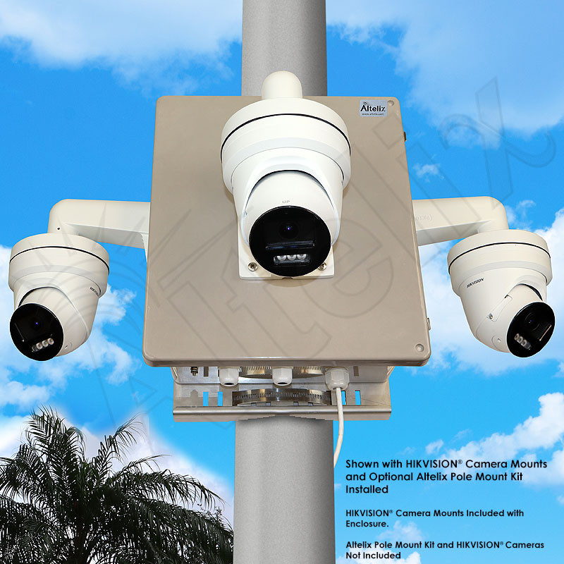 Altelix NEMA 4X Fiberglass Weatherproof Camera Security Cabinet