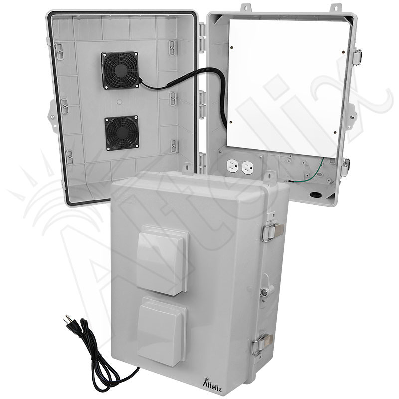 Altelix 17x14x9 Polycarbonate Vented Enclosure with No-Drill