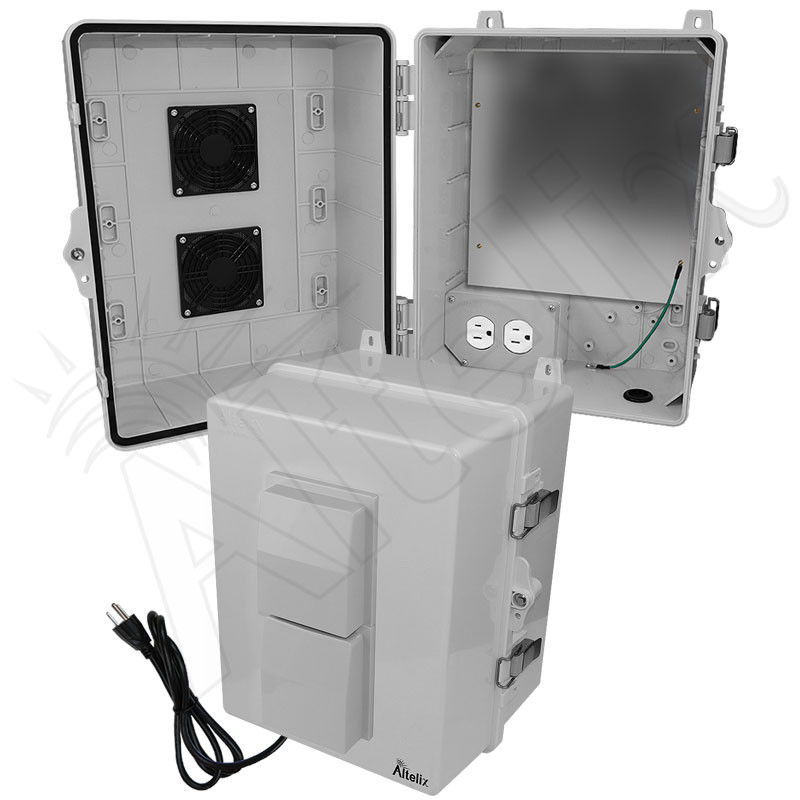 Altelix 14x11x9 Polycarbonate Vented Enclosure with Aluminum