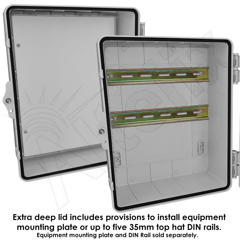 Altelix 14x11x9 NEMA 4X Polycarbonate Outdoor Enclosure