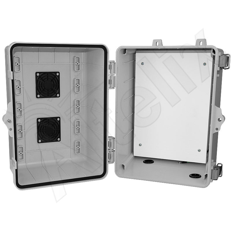 Altelix 12x9x9 Polycarbonate Vented Outdoor Enclosure with No