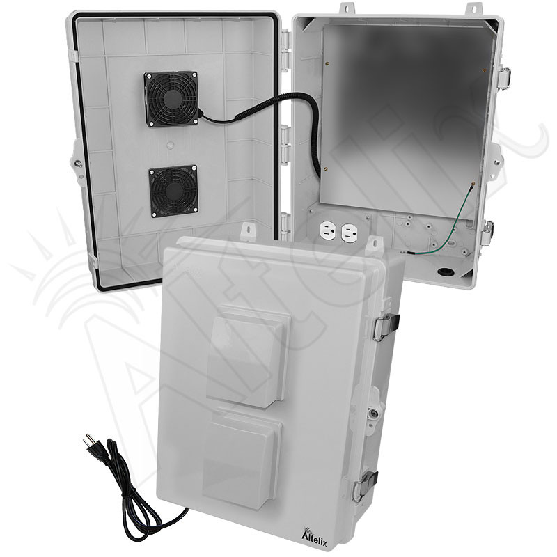 Altelix 17x14x7 Polycarbonate Vented Enclosure with Aluminum