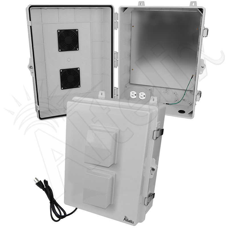 イトウテルミー　a3box Altelix 17x14x7 Polycarbonate Vented Enclosure with Aluminum