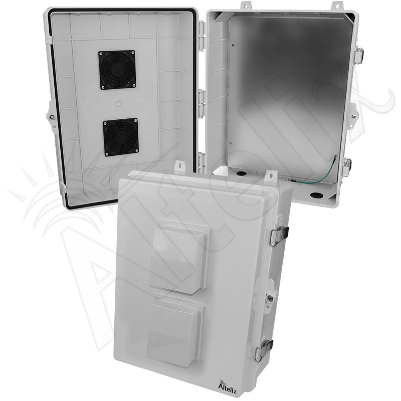 Altelix 17x14x7 Polycarbonate Vented Enclosure with Aluminum