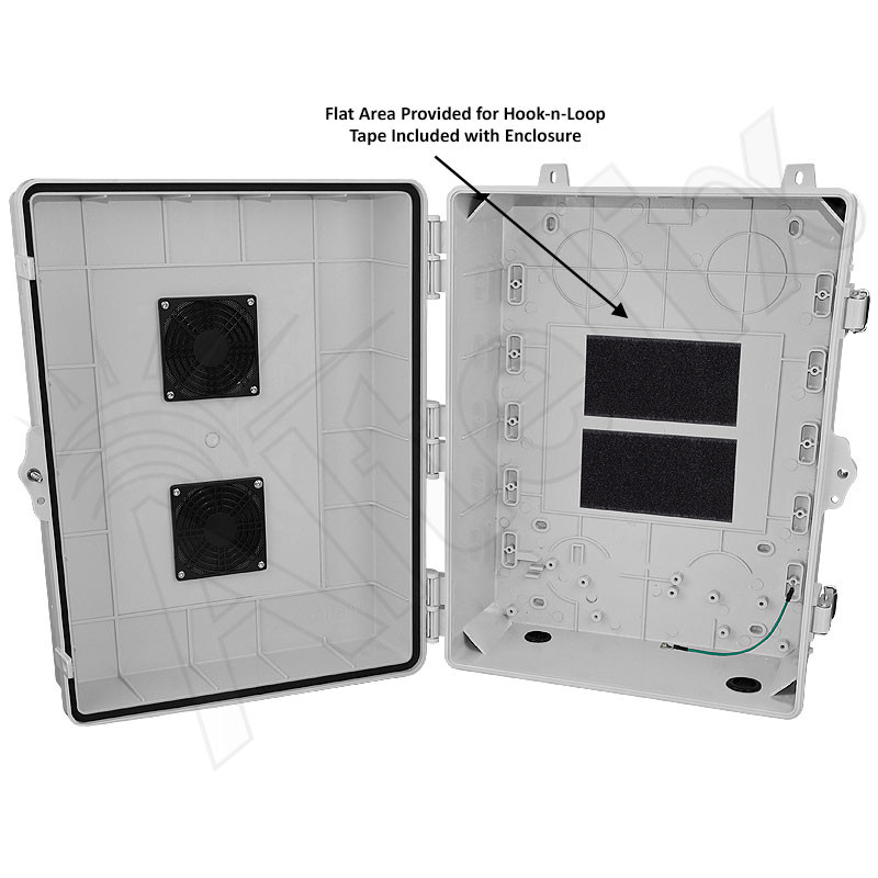 Altelix 17x14x7 Polycarbonate Vented Outdoor Enclosure