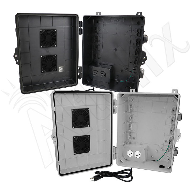 Altelix 14x11x7 Polycarbonate Vented Enclosure with 120 VAC