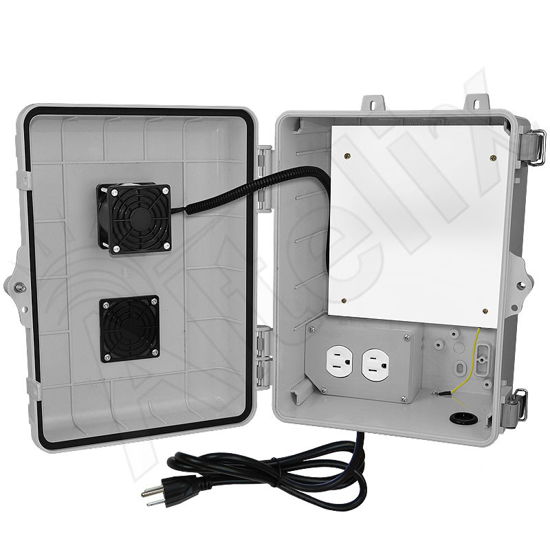 Altelix 12x9x7 Polycarbonate Vented Enclosure with No-Drill