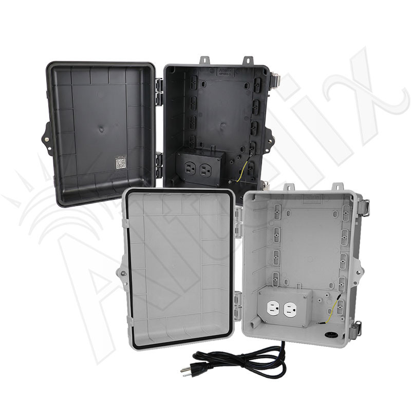 Altelix 12x9x7 NEMA 4X Polycarbonate Enclosure with 120 VAC