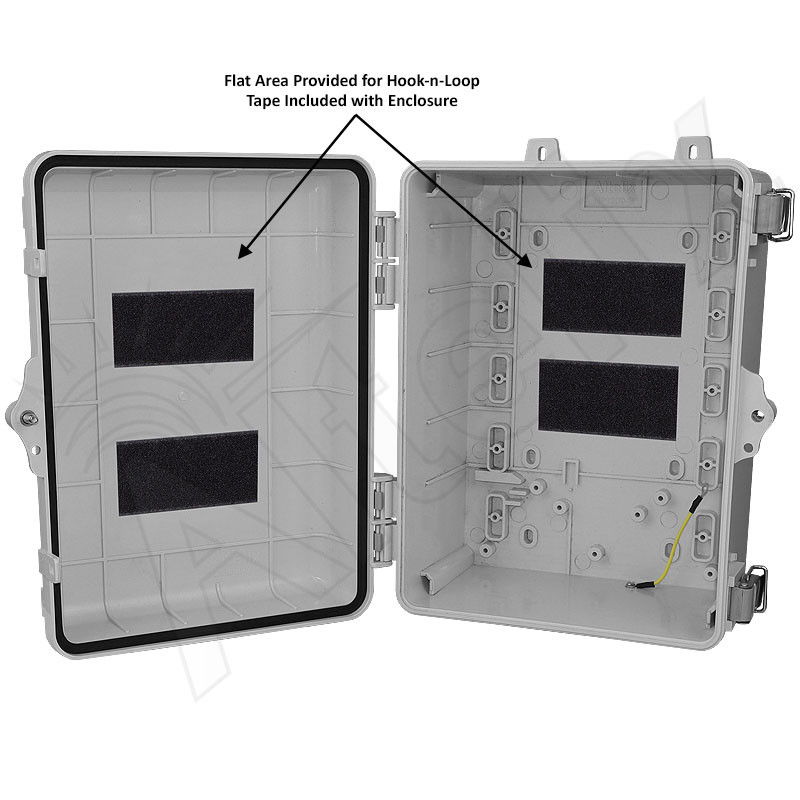 Altelix 12x9x7 NEMA 4X Polycarbonate Outdoor Enclosure