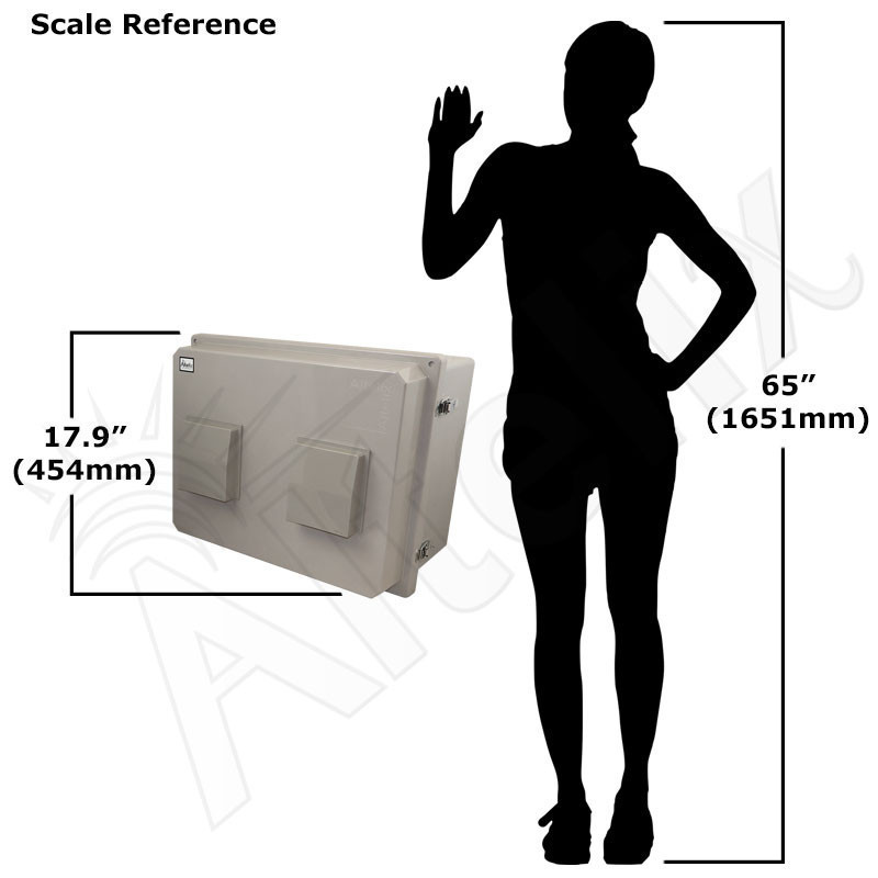 Altelix 16x20x12 Fiberglass Weatherproof Vented NEMA Enclosure