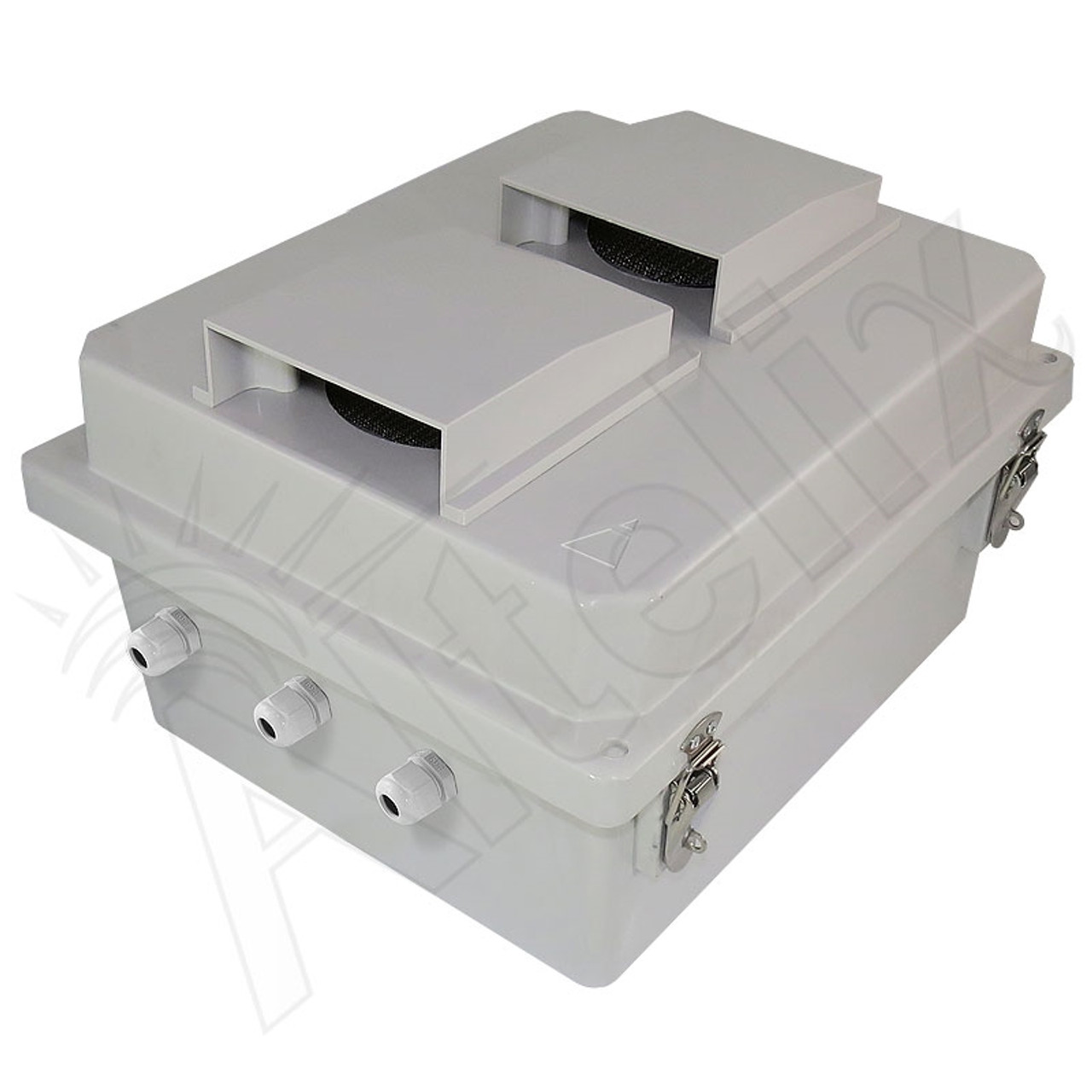 U22.724.18 - Unica System - flush mounting box w. cover frame - 2 x 2 m -  white
