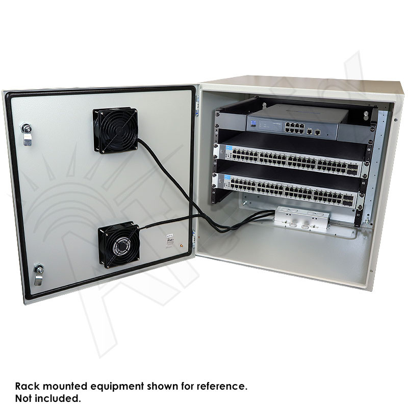 Altelix 24x24x24 Steel Weatherproof NEMA Enclosure with 19
