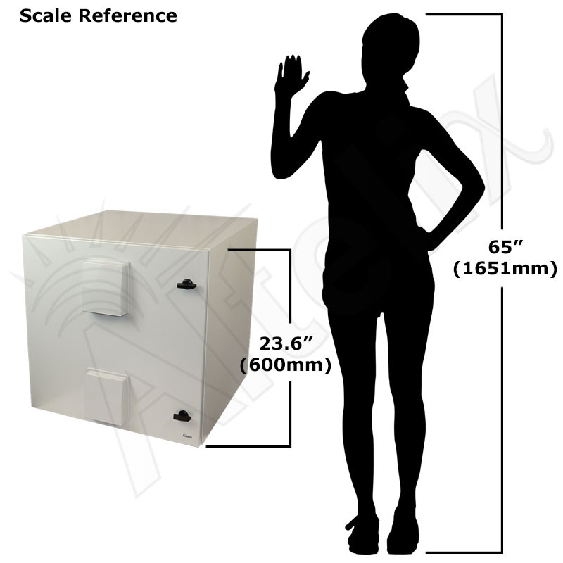 Altelix 24x24x24 Steel Weatherproof NEMA Enclosure with 19