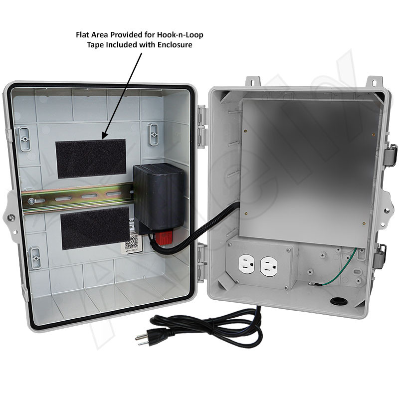 Altelix 14x11x9 NEMA 4X Polycarbonate Heated Enclosure with