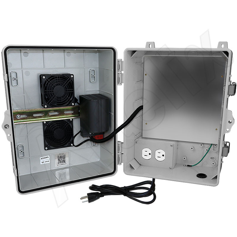 HITAC アルミボックス Altelix 14x11x9 Polycarbonate Heated Enclosure with Cooling Fan