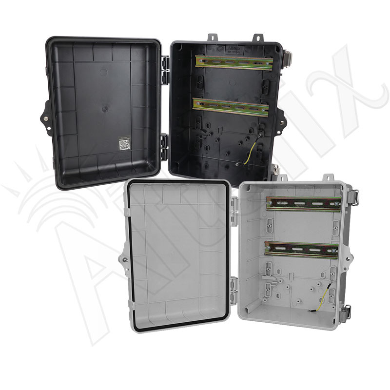 Altelix 12x9x7 NEMA 4X Polycarbonate DIN Rail Enclosure