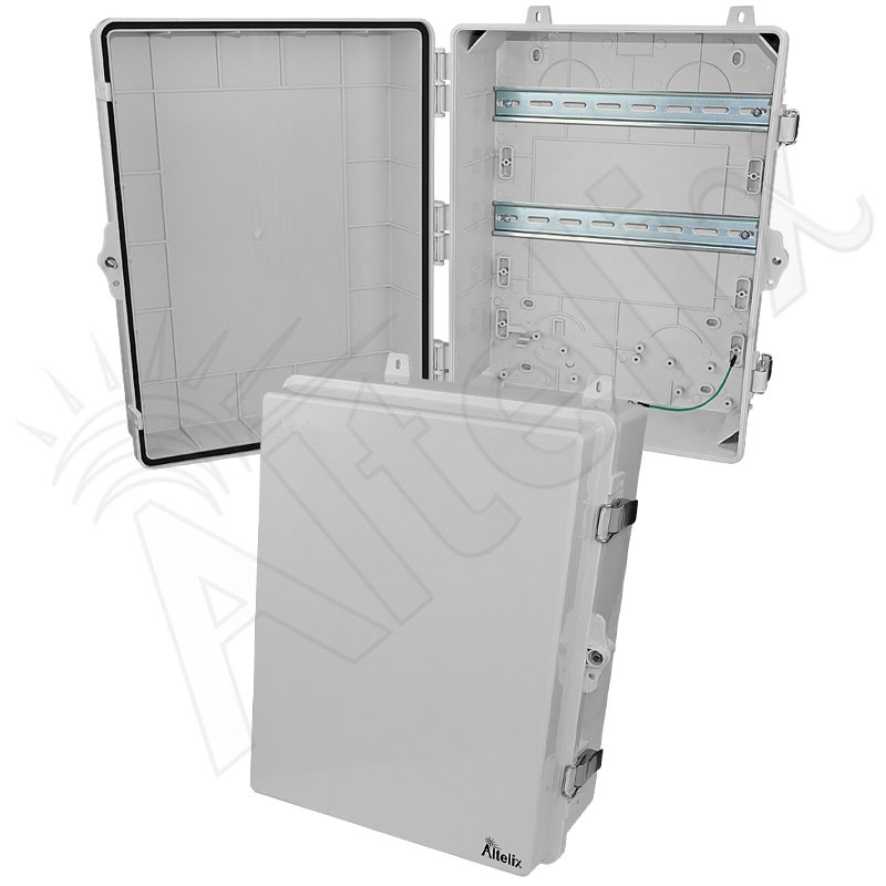 Altelix 17x14x7 Polycarbonate + ABS NEMA 4X DIN Rail Enclosure
