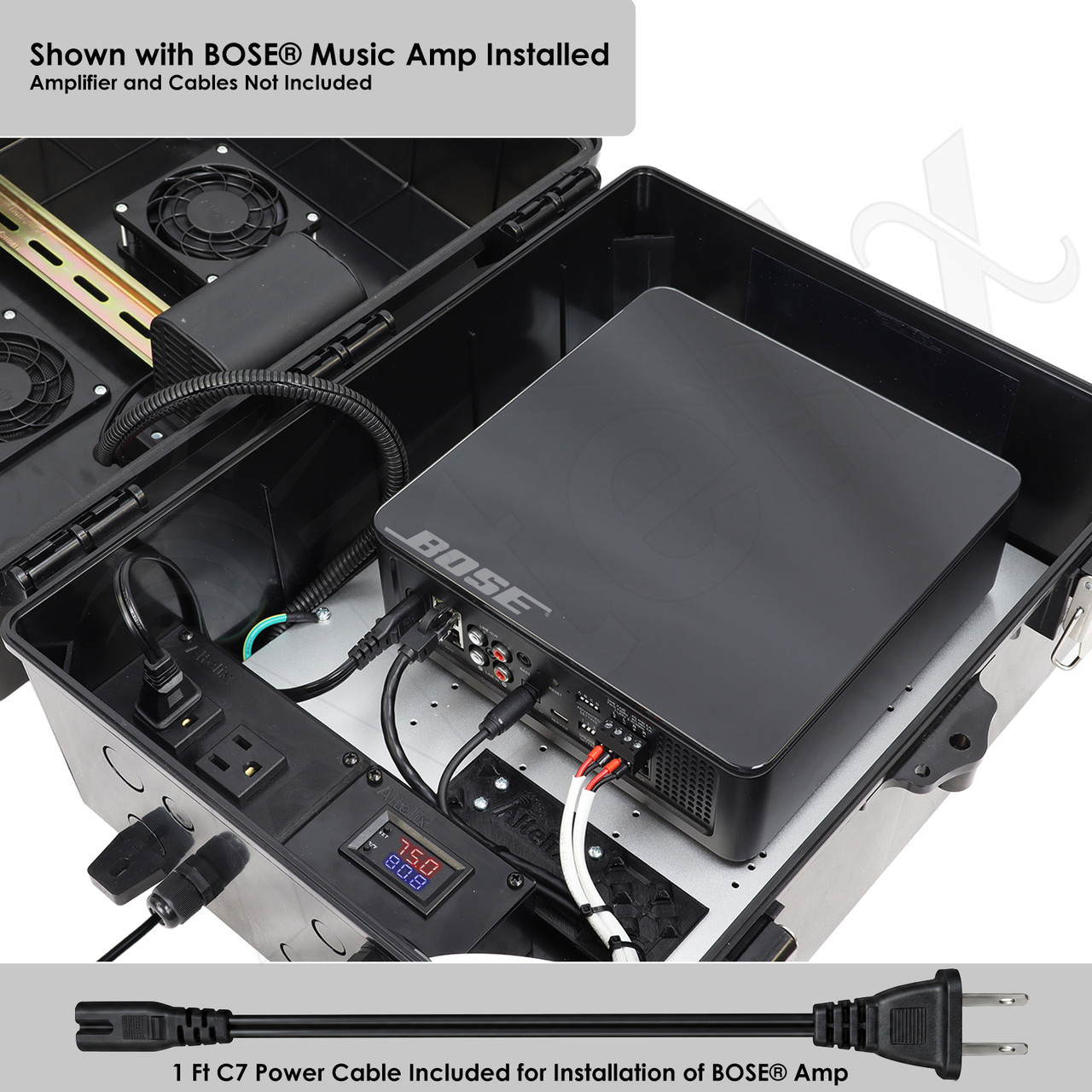 Altelix Weatherproof Bose® Music Amplifier 120VAC Powered