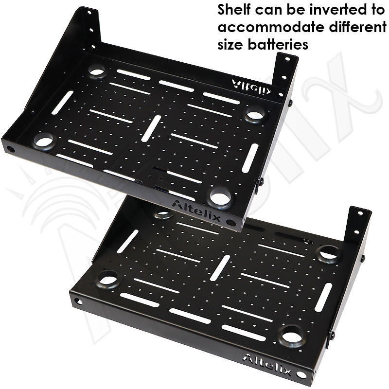 Altelix 10x7 Inch Heavy Duty Steel Battery Shelf for NF141208 and