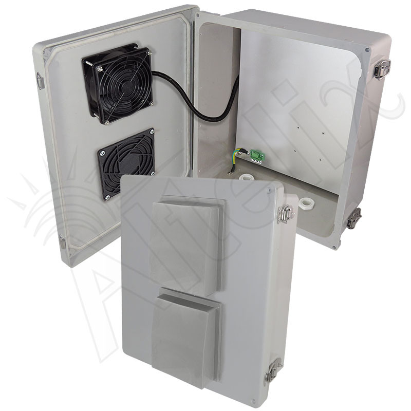 Altelix 14x12x6 Fiberglass Weatherproof Vented NEMA Enclosure with