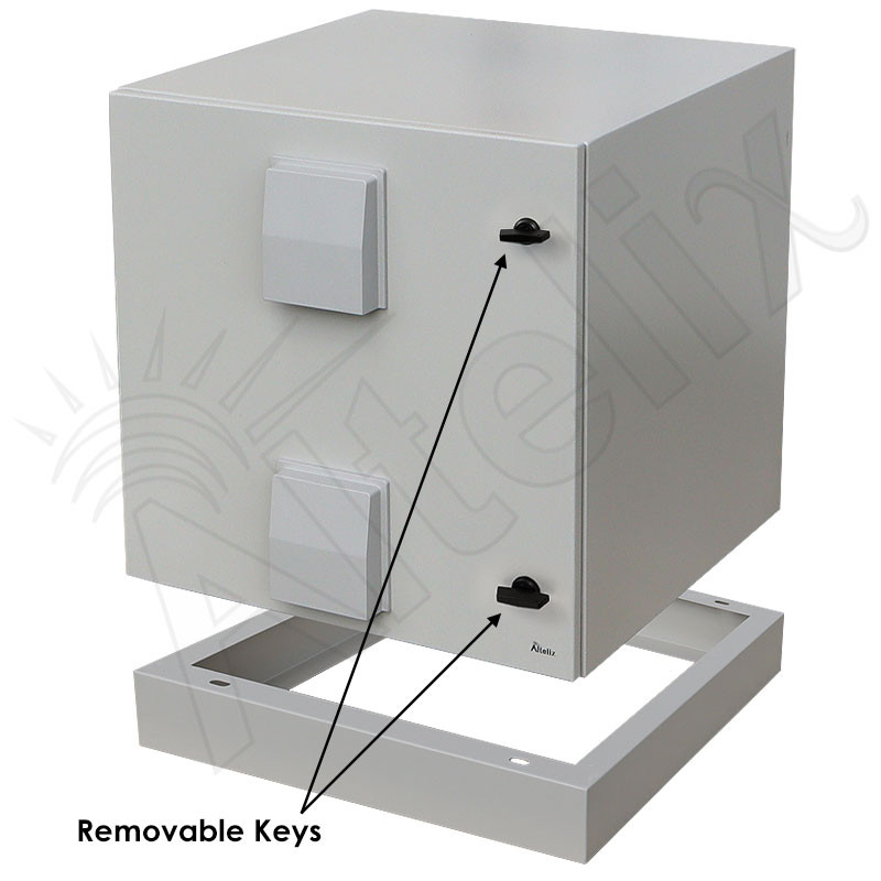 Altelix 24x24x24 Steel Pad Mount Network Cabinet NEMA Enclosure