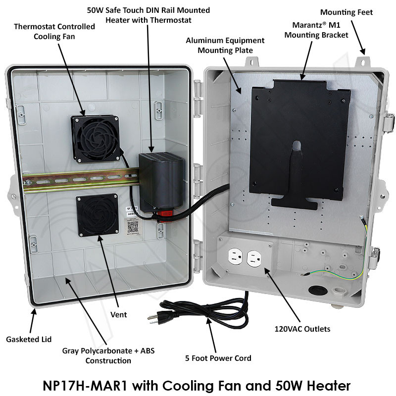 Altelix Fan Cooled Weatherproof Enclosure for Marantz® Model M1