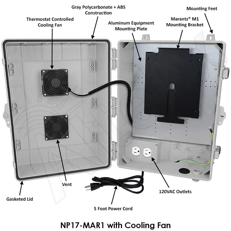 Altelix Fan Cooled Weatherproof Enclosure for Marantz® Model M1
