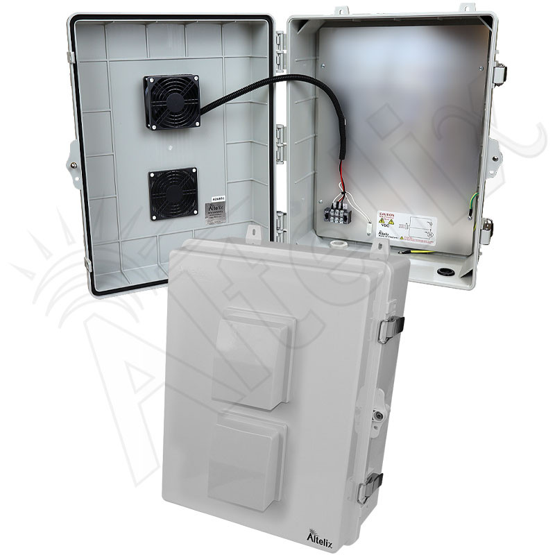 Altelix 17x14x7 Polycarbonate Vented Enclosure with Aluminum