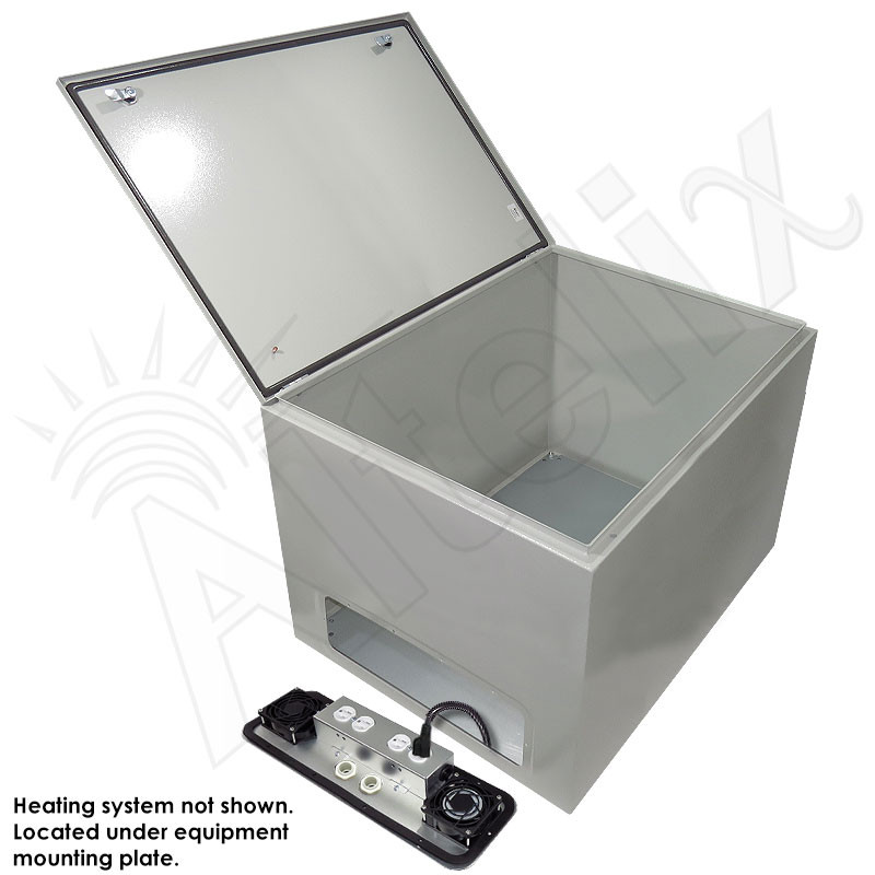 Altelix 28x24x24 Steel Heated Weatherproof NEMA Enclosure with