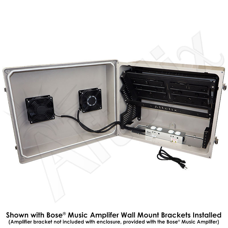 Altelix Weatherproof Dual Bose® Music Amplifier Enclosure with 120