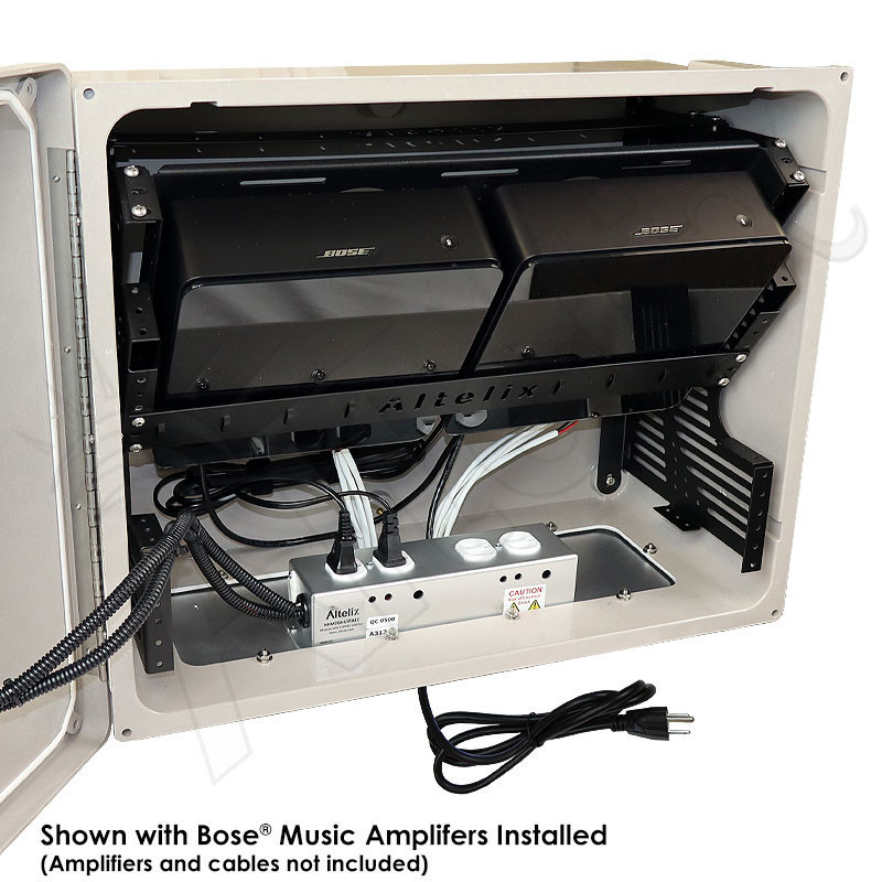 Altelix Weatherproof Dual Bose® Music Amplifier Enclosure with 120