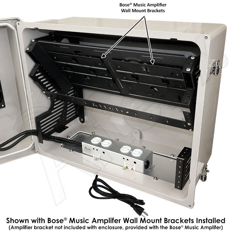 Altelix Weatherproof Dual Bose® Music Amplifier Enclosure with 120