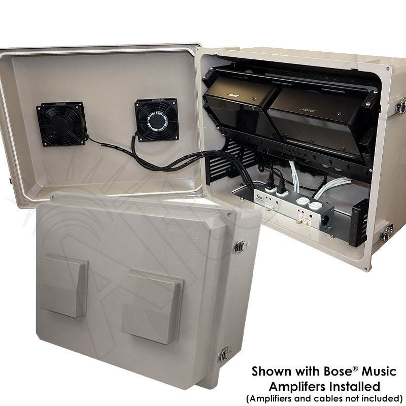 Altelix Weatherproof Dual Bose® Music Amplifier Enclosure with 120