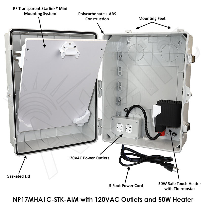 Altelix Aimable Weatherproof Starlink® Mini NEMA 4X Directional