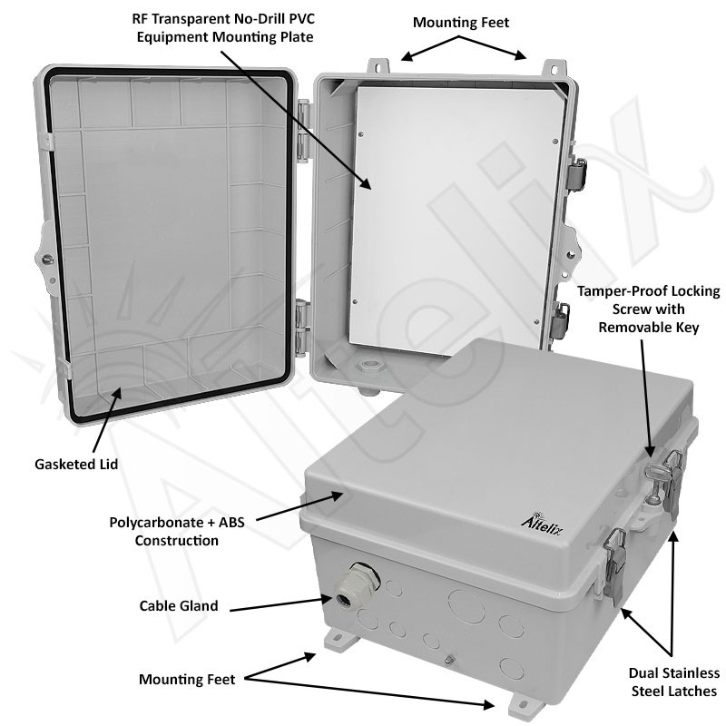 Altelix Aimable WiFi & RFID Directional Enclosure 14x11x7 Indoor