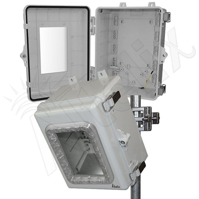 Altelix Windowed Aimable Enclosure - 12x9x7 Polycarbonate NEMA 4X