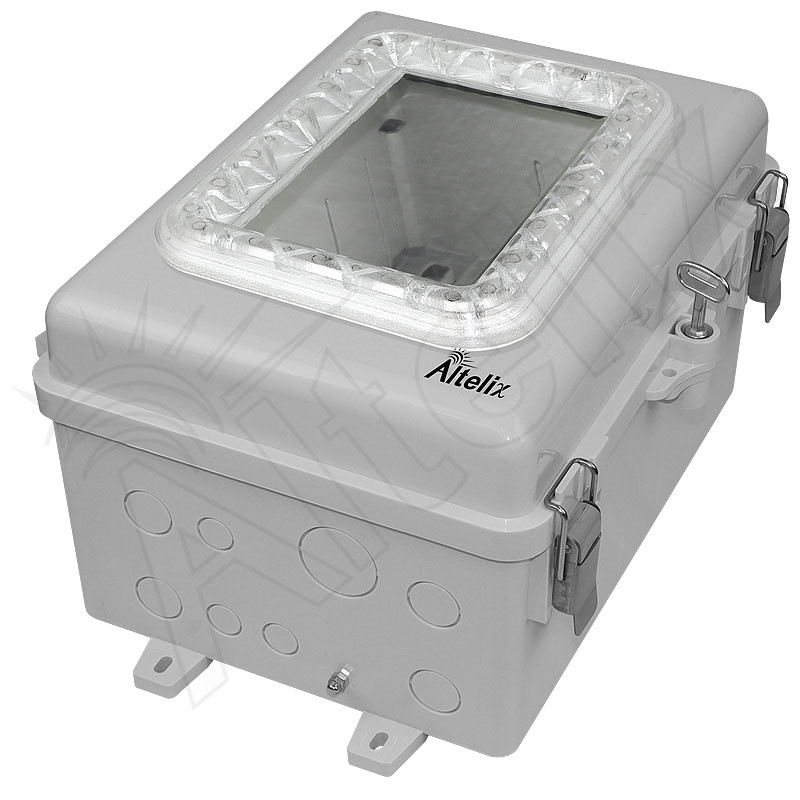 Altelix Windowed Aimable Enclosure - 12x9x7 Polycarbonate NEMA 4X