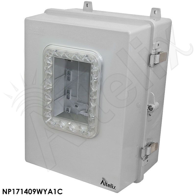 Altelix Windowed 120VAC Enclosure - 17x14x9 Polycarbonate + ABS