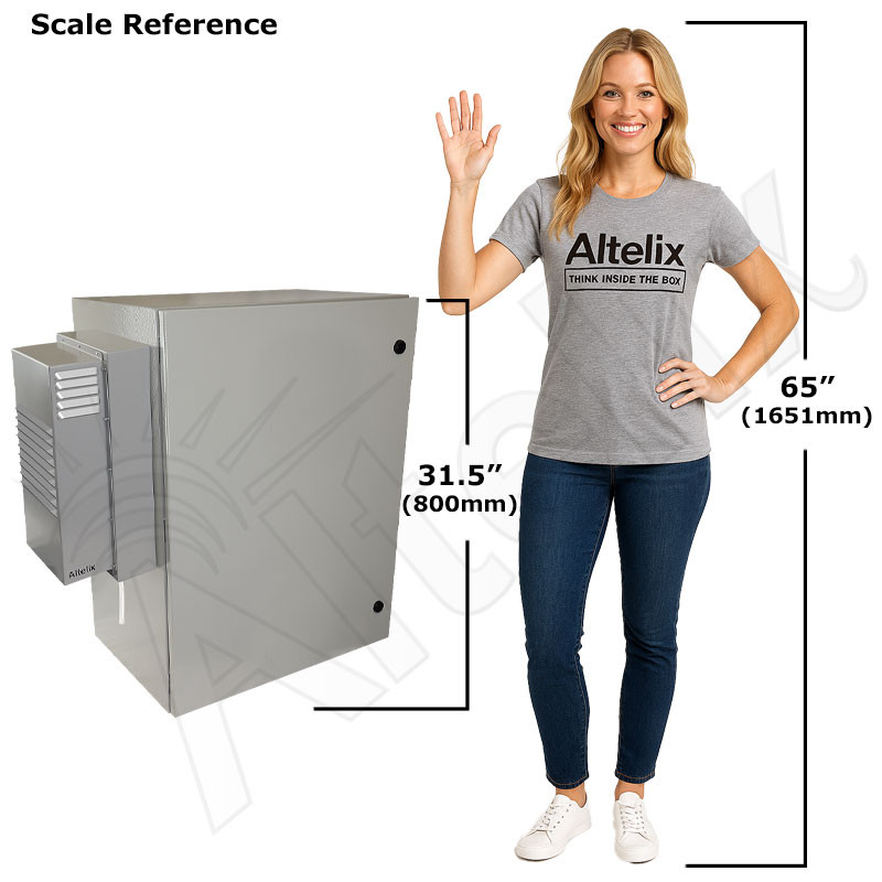 Altelix Air Conditioned Enclosure with Heat - 32x24x16 Steel