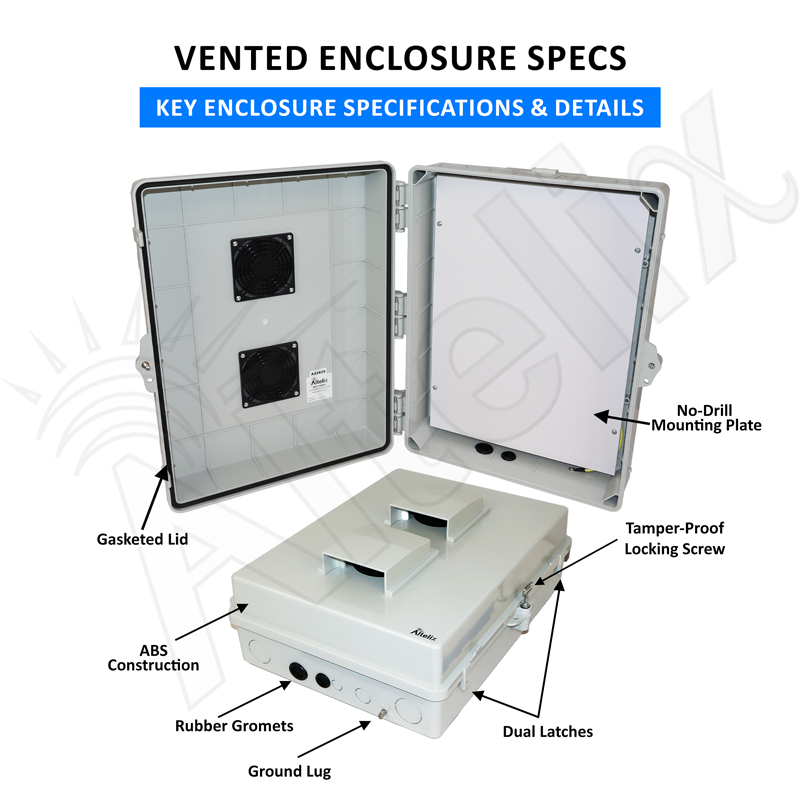 Altelix Indoor / Outdoor Weatherproof ABS Project Box Altelix Indoor / Outdoor Weatherproof ABS Project Box